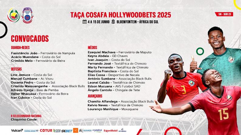 Mambas com sangue novo para a COSAFA 2025